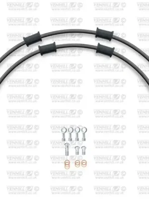 Speciální Cena Hadice zadní brzdy Venhill POWERHOSEPLUS BMW-11001R-BK (2 hadice v sadě) černé hadice, chromové koncovky