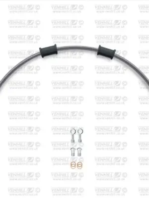 Aktuální Hadice zadní brzdy Venhill POWERHOSEPLUS HON-10005RS-CB (1 hadice v sadě) karbonové hadice, nerezové koncovky
