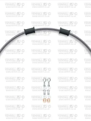 Značkový Hadice přední brzdy sada Venhill POWERHOSEPLUS HON-6010FS (1 hadice v sadě) Průhledné hadice, nerezové koncovky