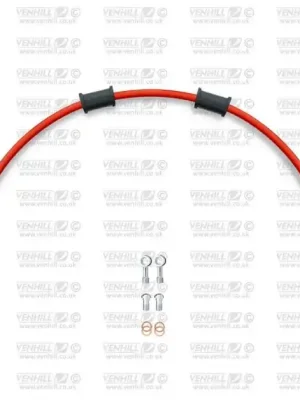 Značkový Hadice zadní brzdy Venhill POWERHOSEPLUS HON-10027R-RD (1 hadice v sadě) červené hadice, chromové koncovky