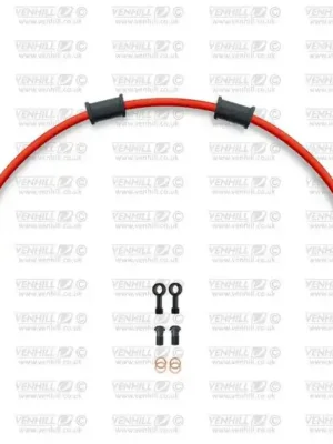 Sezónní Sleva Hadice zadní brzdy Venhill POWERHOSEPLUS SUZ-11002RB-RD (1 hadice v sadě) červené hadice, černé koncovky