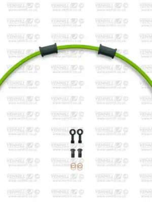 Expresní Doručení Hadice zadní brzdy Venhill POWERHOSEPLUS SUZ-6020RB-GR (1 hadice v sadě) zelené hadice, černé koncovky