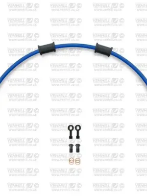 Bezpečná Platba Hadice zadní brzdy Venhill POWERHOSEPLUS SUZ-7011RB-SB (1 hadice v sadě) modré hadice, černé koncovky