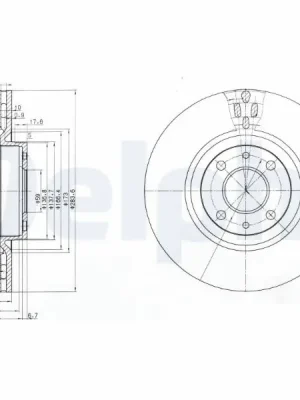 Ihned K Objednání Brzdový kotouč DELPHI BG2407
