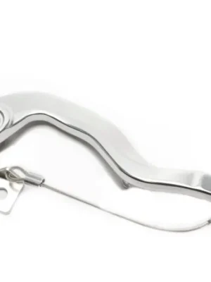 Brzdový pedál MOTION STUFF 83P-0411002 silver body, black steel fixed tip Steel Fixed Tip Levný