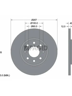 Top Prodej Brzdový kotouč PAGID 54646NC