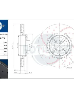Brzdový kotouč ROTINGER RT 2946-GL T5 Top Prodej