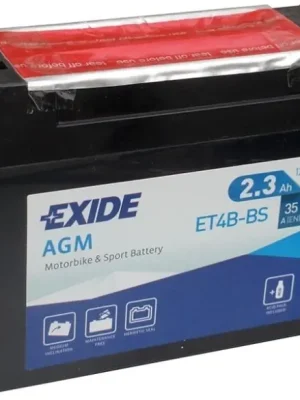 Motobaterie Exide Bike AGM 12V, 2.3Ah, ET4B-BS Nejprodávanější