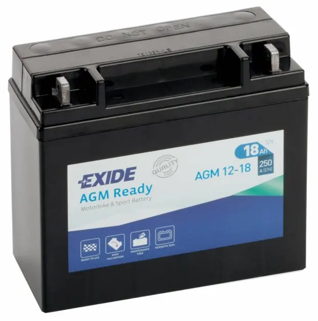 Akční Nabídka Motobaterie Exide Bike AGM Ready 12V, 18Ah, AGM12-18