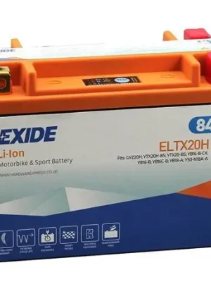 Časově Omezené Motobaterie Exide Bike Li-Ion 12V, 7Ah, 380A, 84Wh, ELTX20H
