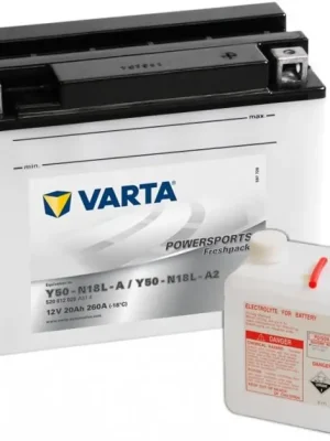 Motobaterie Varta Powersports Freshpack 12V, 20Ah, Y50N18L-A2 Pouze Dnes