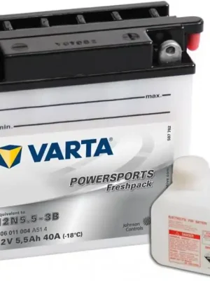 Motobaterie Varta Powersports Freshpack 12V, 5.5Ah, 12N5.5-3B Sezónní Sleva