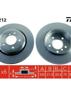 Brzdový kotouč TRW DF4212 Nízká Cena