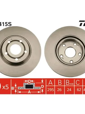 Brzdový kotouč TRW DF4415S Dokud Zásoby Vydrží