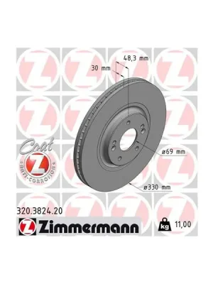 Časově Omezené Brzdový kotouč ZIMMERMANN 320.3824.20