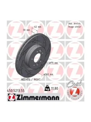 Brzdový kotouč ZIMMERMANN 450.5213.55 Sezónní Sleva
