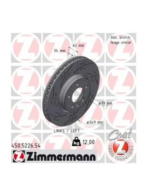 Oblíbený Brzdový kotouč ZIMMERMANN 450.5226.54