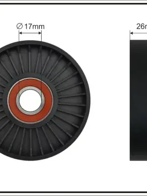 Přímo Od Výrobce Napínací kladka, žebrovaný klínový řemen CAFFARO 27900
