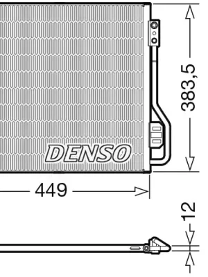Kondenzátor, klimatizace DENSO DCN16002 Výprodej