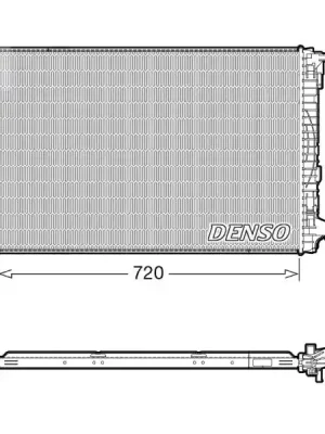 Přímo Od Výrobce Chladič, chlazení motoru DENSO DRM02043