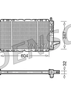 Nejlepší Volba Chladič, chlazení motoru DENSO DRM10086