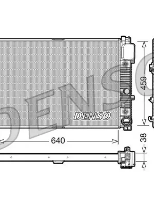Chladič, chlazení motoru DENSO DRM17008 Bezpečná Platba