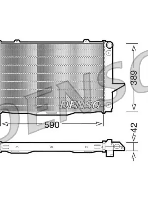 Chladič, chlazení motoru DENSO DRM33042 Akce