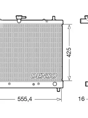 Chladič, chlazení motoru DENSO DRM35006 Finální Výprodej