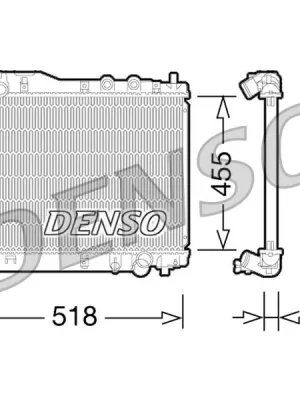 Sezónní Sleva Chladič, chlazení motoru DENSO DRM40027