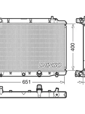 Autentický Chladič, chlazení motoru DENSO DRM40036