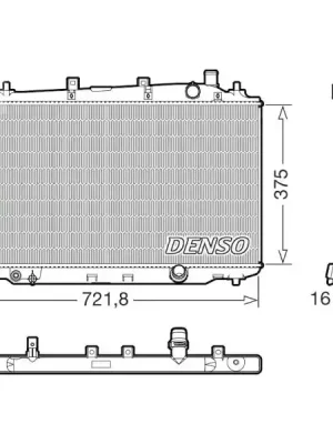 Nejprodávanější Chladič, chlazení motoru DENSO DRM40056