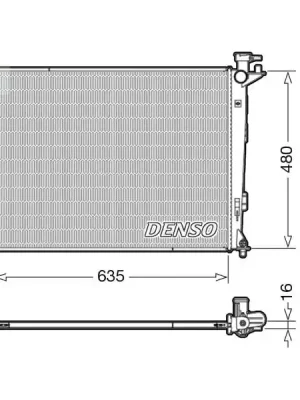 Chladič, chlazení motoru DENSO DRM41005 Nakupujte Hned