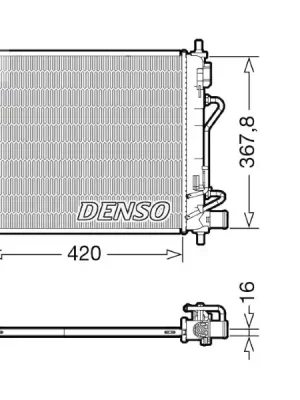Akční Cena Chladič, chlazení motoru DENSO DRM41018
