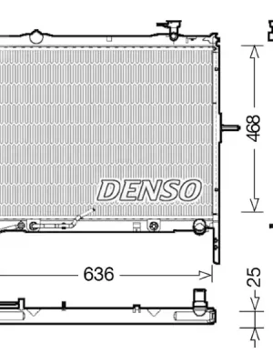 Sleva Chladič, chlazení motoru DENSO DRM43002