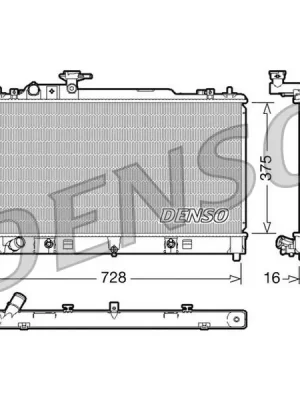 Chladič, chlazení motoru DENSO DRM44021 Výhodná Nabídka