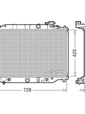 Chladič, chlazení motoru DENSO DRM44041 Cenově Výhodný