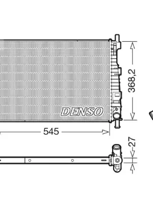 Finální Výprodej Chladič, chlazení motoru DENSO DRM44045