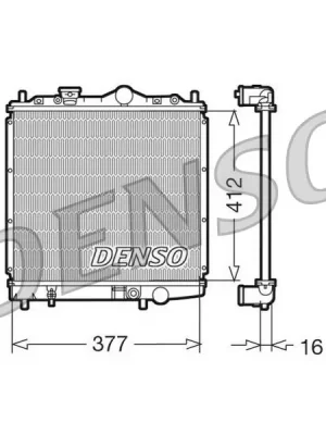 Expresní Doručení Chladič, chlazení motoru DENSO DRM45001
