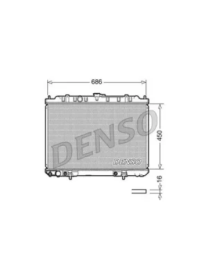 Super Cena Chladič, chlazení motoru DENSO DRM46008
