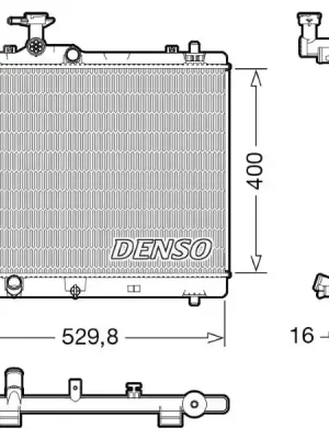 Chladič, chlazení motoru DENSO DRM47043 Finální Výprodej