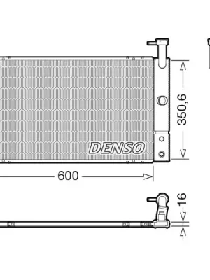 Chladič, chlazení motoru DENSO DRM50133 Sleva
