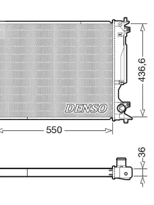 Chladič, chlazení motoru DENSO DRM51014 Dokud Zásoby Vydrží