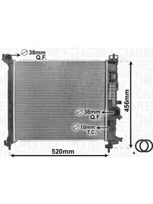 Novinka Chladič, chlazení motoru MAGNETI MARELLI 350213168800