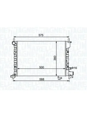 Top Prodej Chladič, chlazení motoru MAGNETI MARELLI 350213193300