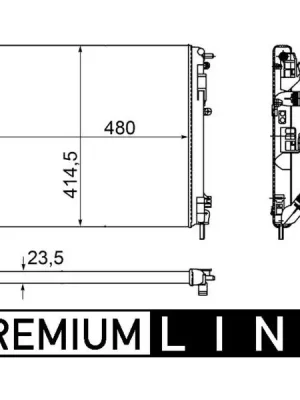 Nízká Cena Chladič, chlazení motoru MAHLE CR 1145 000P