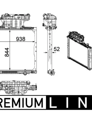 Chladič, chlazení motoru MAHLE CR 1167 000P Originální