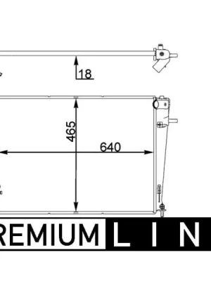 Speciální Cena Chladič, chlazení motoru MAHLE CR 1402 000P