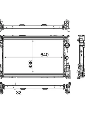 Chladič, chlazení motoru MAHLE CR 1684 000P Bezpečná Platba