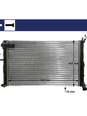 Nejprodávanější Chladič, chlazení motoru MAHLE CR 171 000S