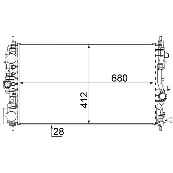 Chladič, chlazení motoru MAHLE CR 1782 000S Expresní Doručení